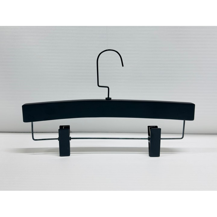 NA P700M              BLACK 40,1.4 - HOLZ KLEIDERBÜGEL HOSEN-RÖCKE KLEIDERBÜGEL