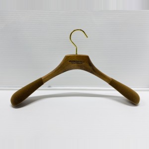 NA/T2 4565            45CM 45.6,5 - HOLZ KLEIDERBÜGEL JACKENBÜGEL  $i