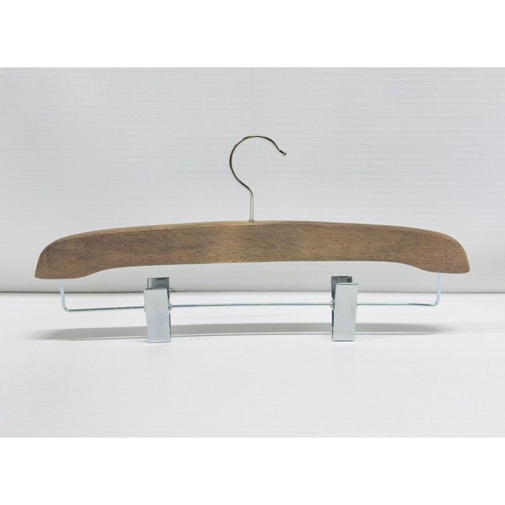 NA P600M            WALNUT 40,1.4 - WOODEN HANGERS TROUSERS-SKIRT HANGERS