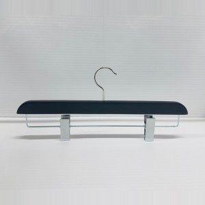 WOODEN HANGERS TROUSERS-SKIRT HANGERS NA PE460M            BLACK 40,1.4