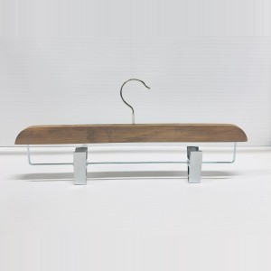 WOODEN HANGERS TROUSERS-SKIRT HANGERS NA PE460M           WALNUT 40,1.3